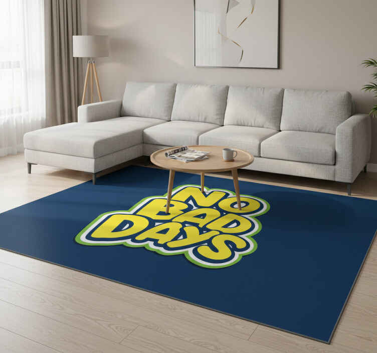 Tapis vinyle citation pas de mauvais jours - TenStickers