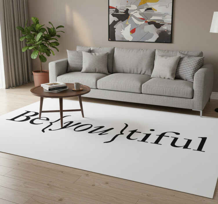 Tapis vinyle citation vous êtes tellement vous-même - TenStickers