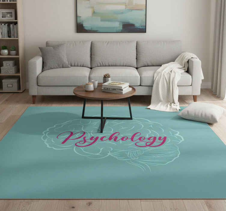 Tapis vinyle citation cerveau de psychologie - TenStickers