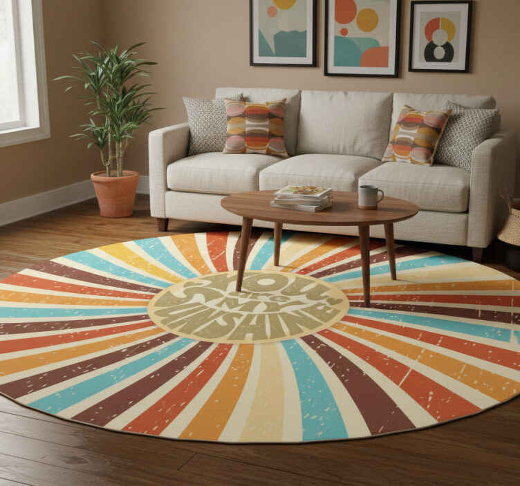 Tapis vinyle citation tu es mon rayon de soleil - TenStickers