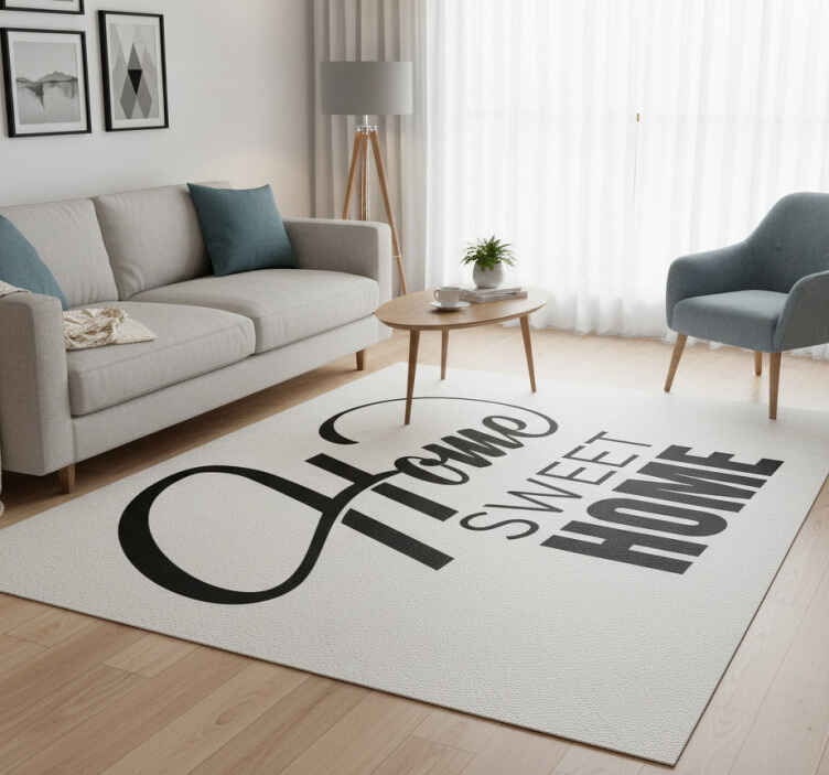 Tapis vinyle citation style minimaliste maison 3 - TenStickers