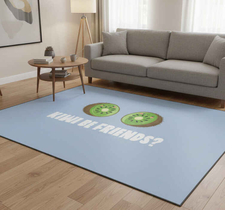 Tapis vinyle citation drôle avec des kiwis - TenStickers