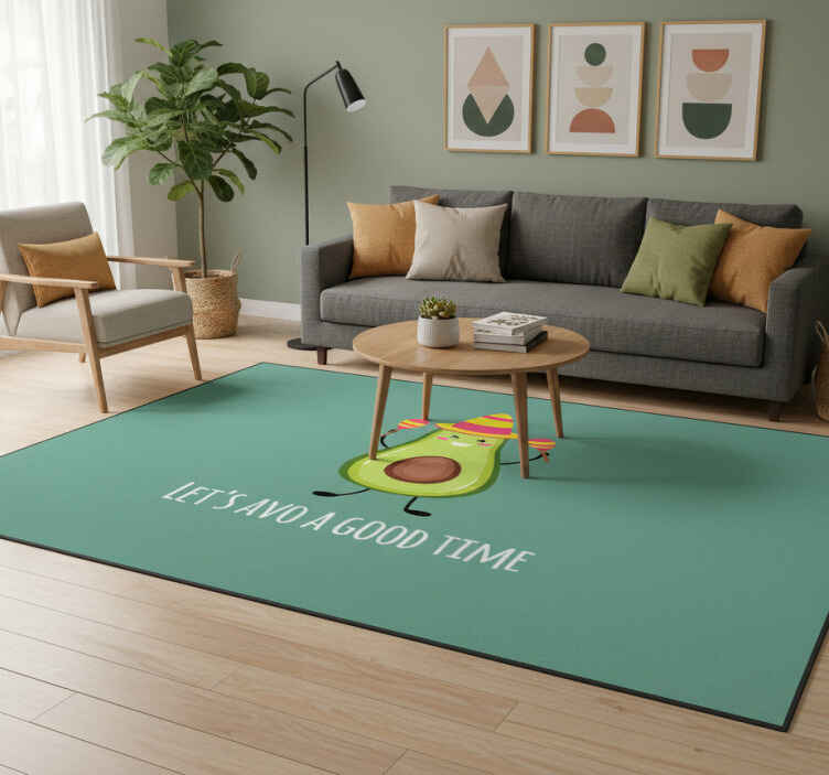 Tapis vinyle citation avec une citation amusante avocat - TenStickers