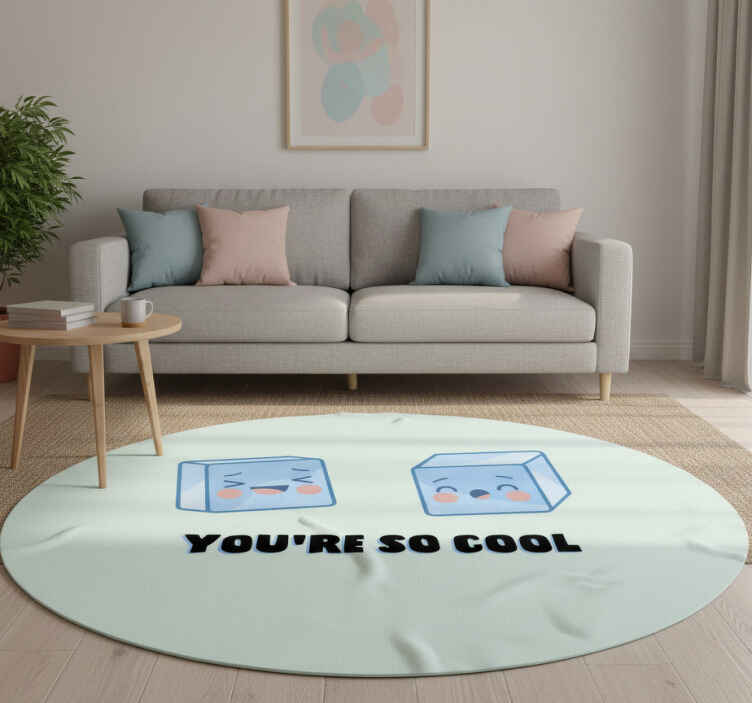 Tapis vinyle citation vous êtes trop cool glaces - TenStickers