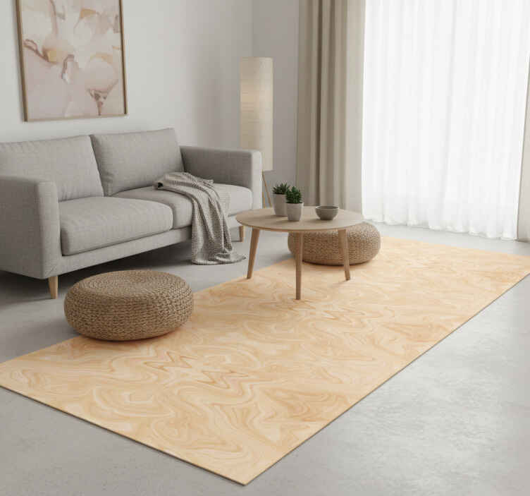 Alfombra vinílica textura estilo patrón beige japandi - TenVinilo