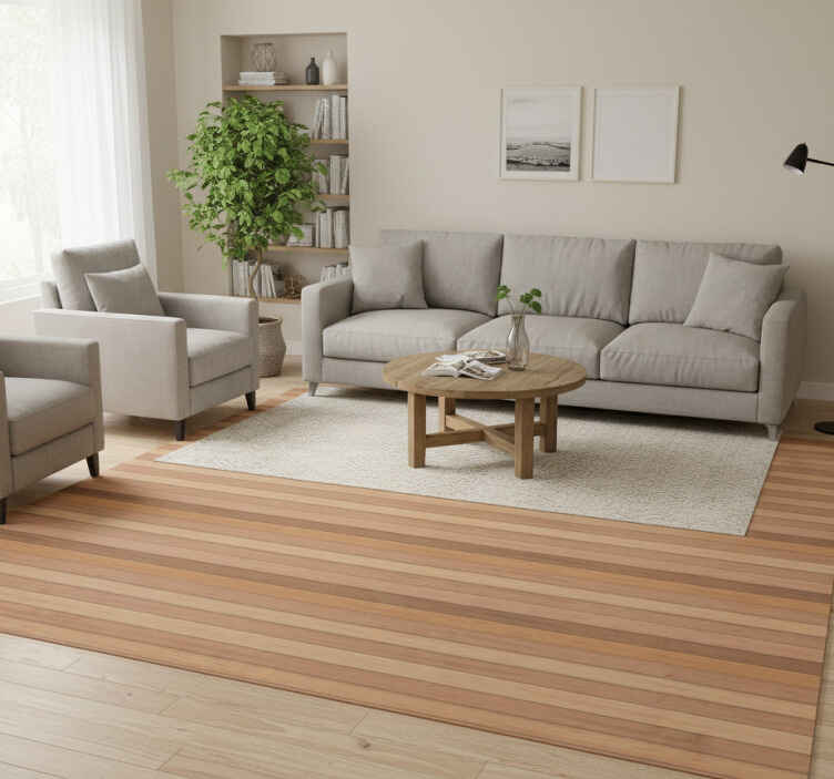 Vinyl teppich textur elegante rustikale holzplanken - TenStickers
