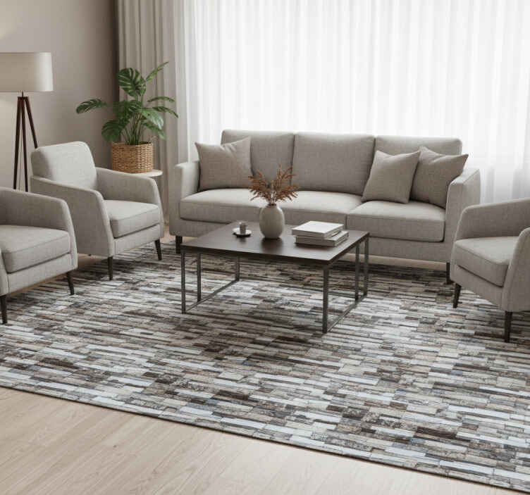 Vinyl teppich textur elegante graue steinoptik - TenStickers