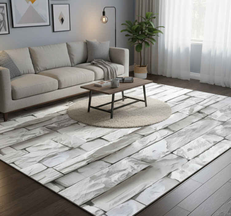 Vinyl teppich textur mit elegantem muster - TenStickers