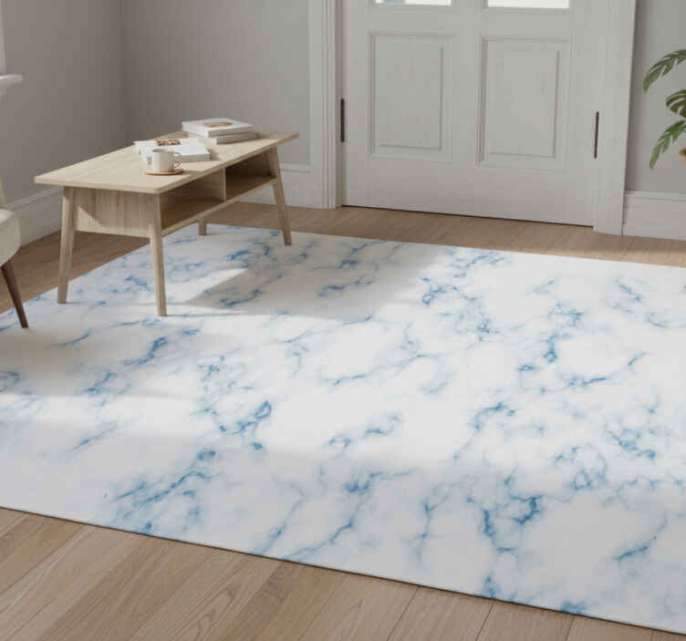Entrance hall vinyl rug marble texture sticker - TenStickers