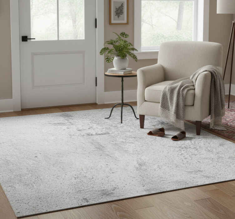 Entrance hall vinyl rug light grey rustic concrete - TenStickers