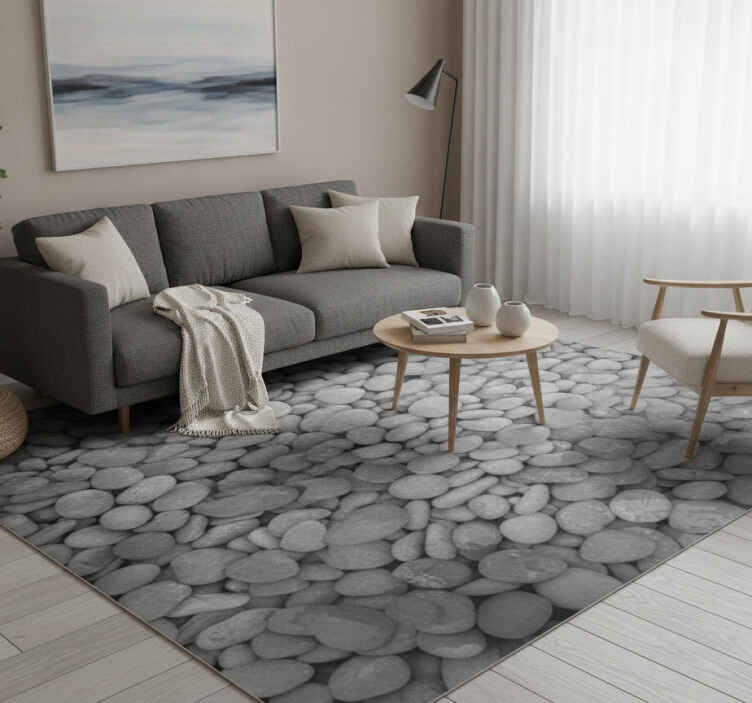 Grey stones grey vinyl carpet - TenStickers