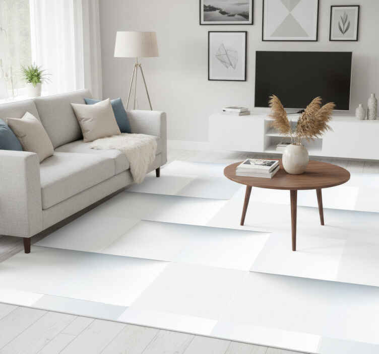 Tapis vinyle blanc notes autocollantes 3d blanches - TenStickers