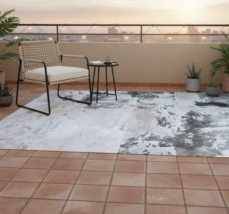 Dywan winylowy na balkon - ciemna kompozycja - TenStickers