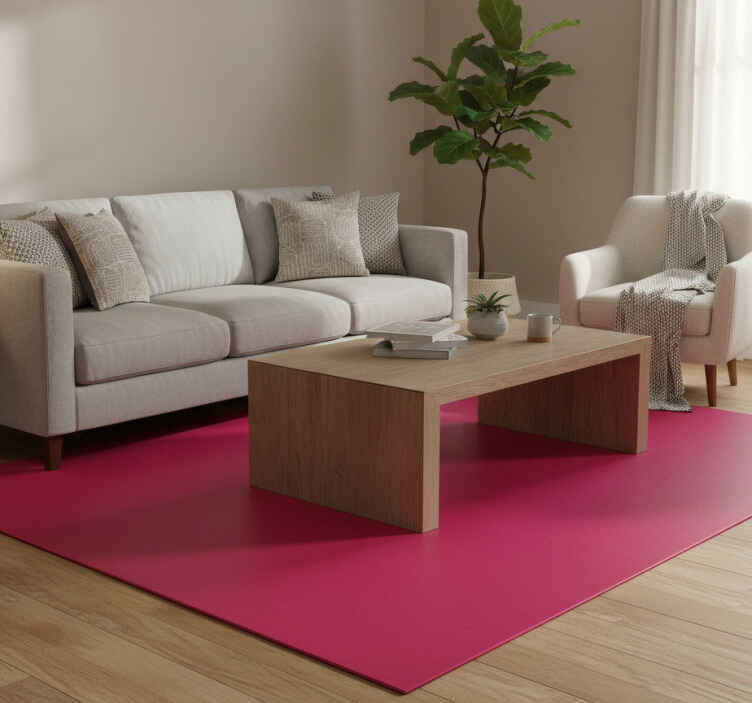 Tapis vinyle rose viva magenta - TenStickers