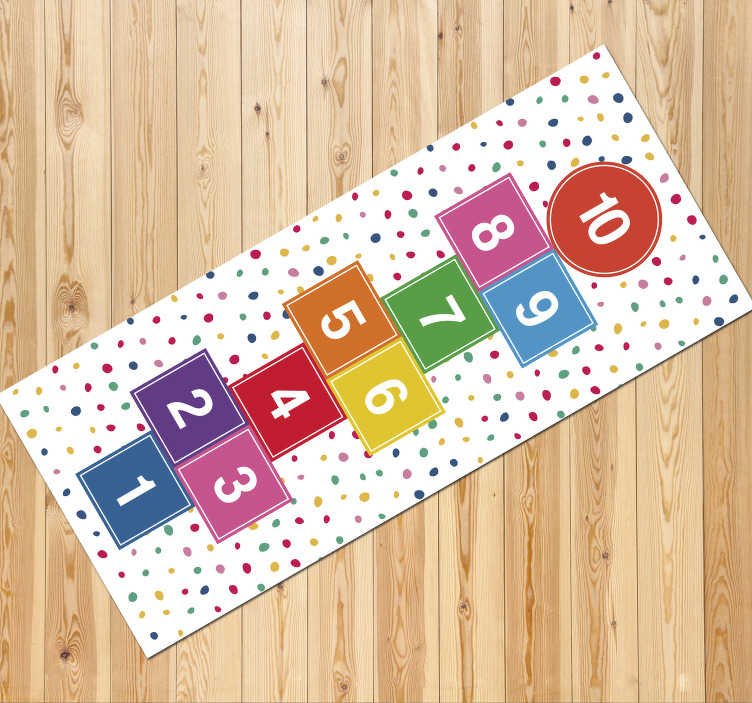 Vinyl rug twister game vinyl rug - TenStickers