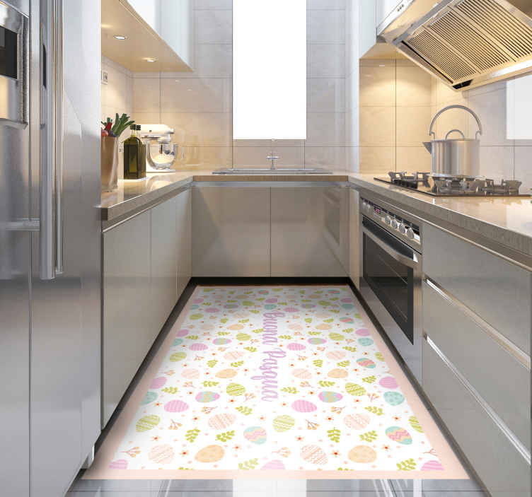 Passatoia in vinile ricezione Buona pasqua italiana