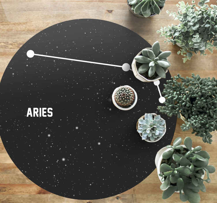 Stjernetegn aries moderne tæppe - TenStickers