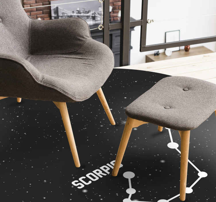 tapis vinyle ultra moderne Signe du zodiaque scorpion