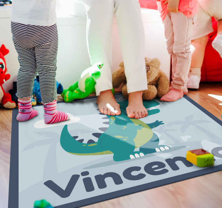 Vinylov Koberec T Rex Dinosaur TenStickers Vinylov Koberec T Rex Dinosaur TenStickers