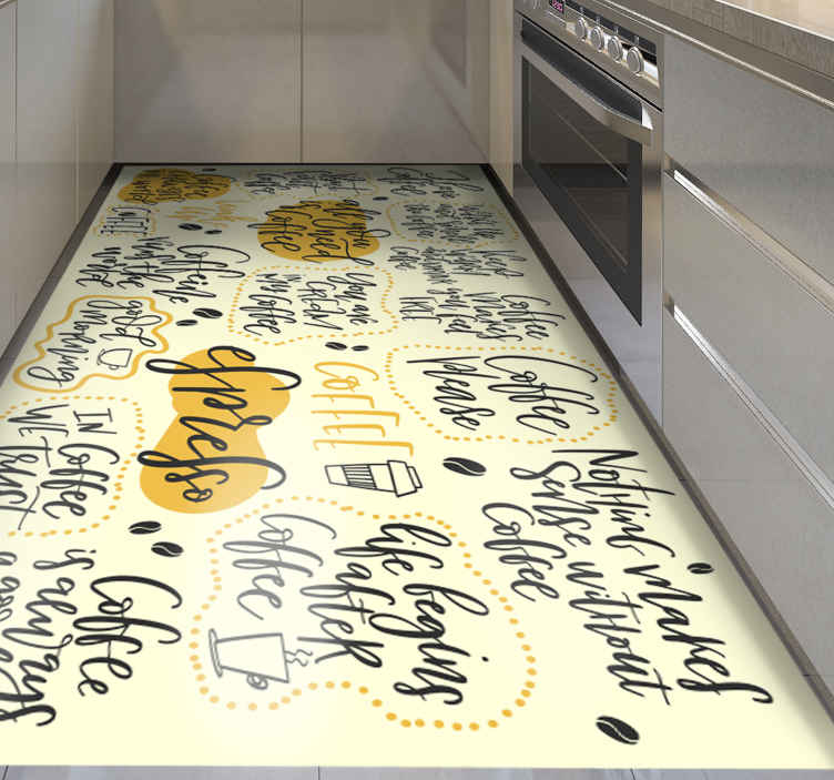 Vinyl rugs with phrases and text for you TenStickers