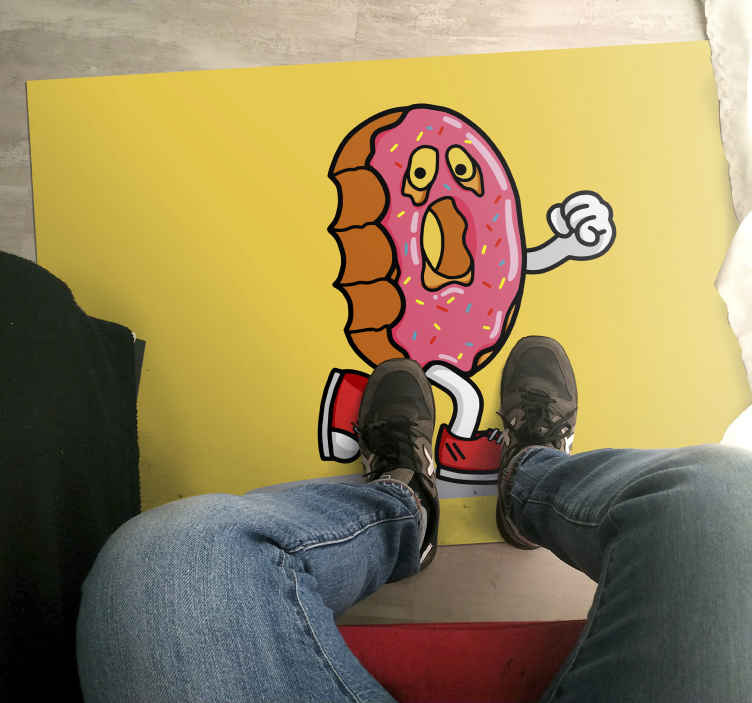 Donut zombie hjerne teen vinyl tæppe - TenStickers