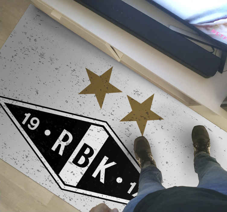Rosenborg logo etnisk vinylteppe - Tenstickers