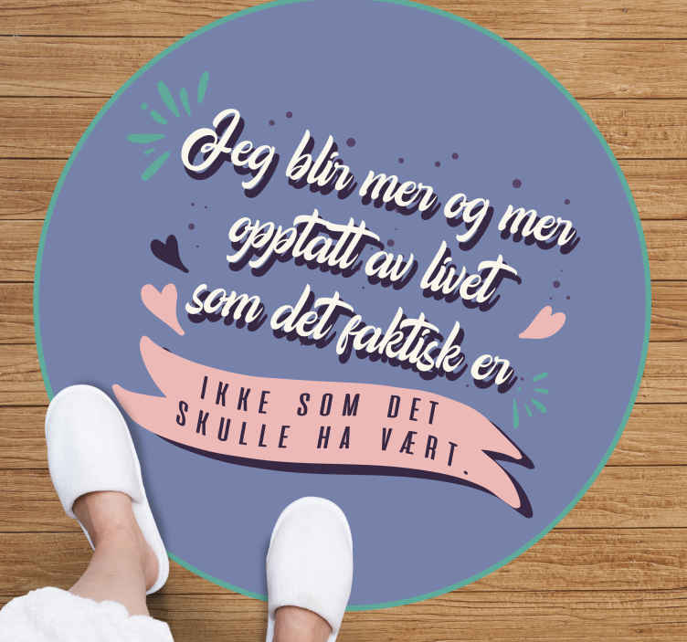 Norsk sitat mindre opptatt av livteppe - Tenstickers