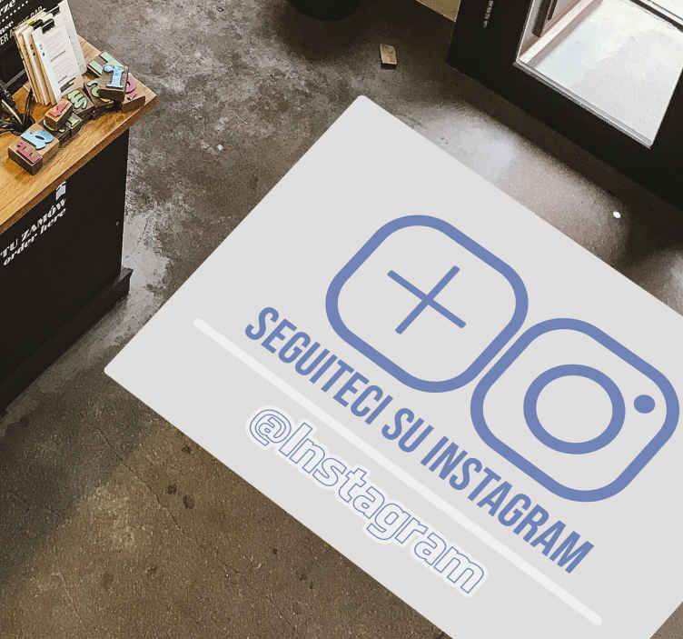 Tappeto in vinile personalizzati frasi e testi Pubblicità