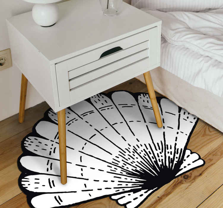 Muslingeskal dyr vinyl tæppe - TenStickers