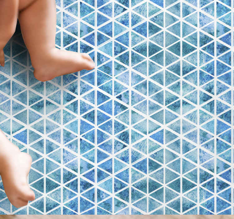 Alfombras de vinilo de azulejos Baldosas de mar tourquise - TenVinilo