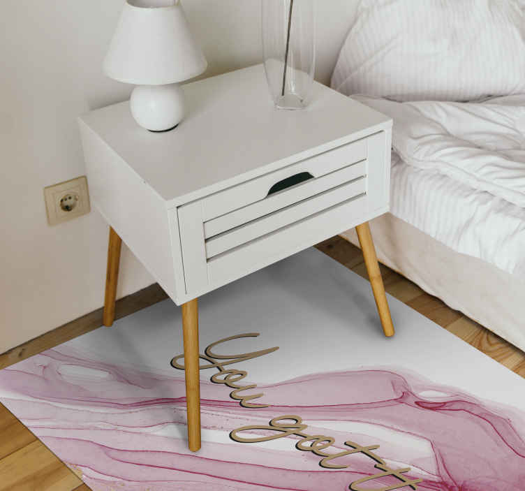 Tapete de vinil rosa aquarela personalizado - TenStickers