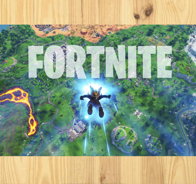 Fortnite Map Rug Fortnite Aerial Map Teen Vinyl Rug Tenstickers