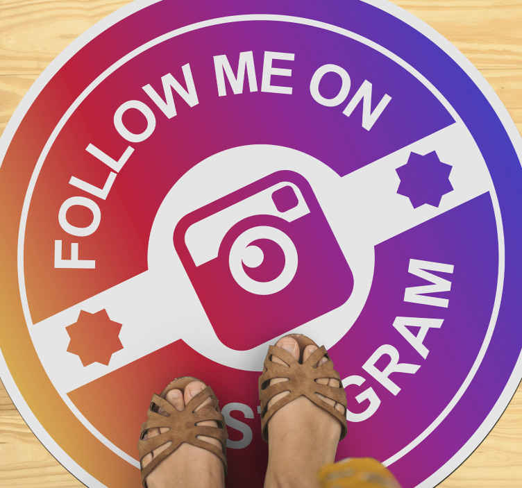 Follow me on Instagram Circle bespoke rugs - TenStickers
