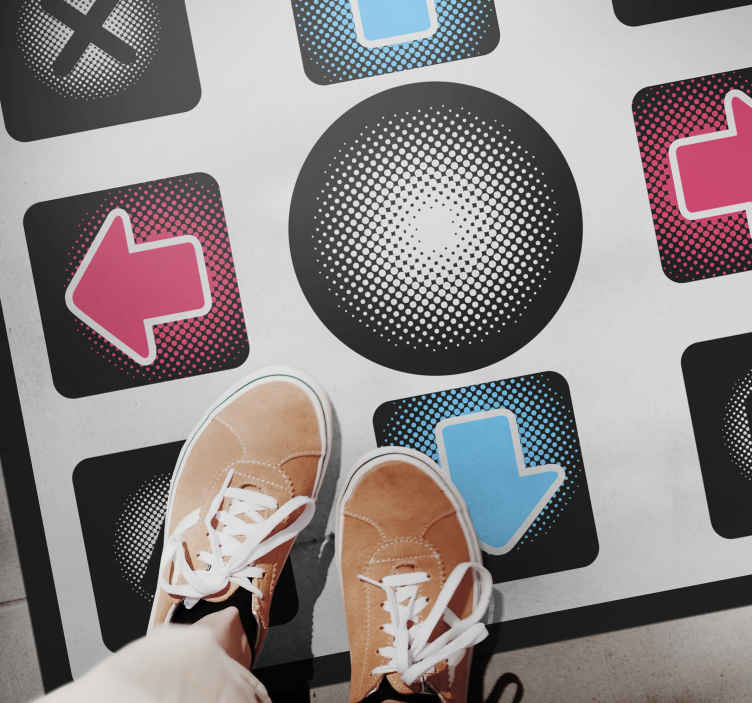 Classic Dance Mat retro rug TenStickers