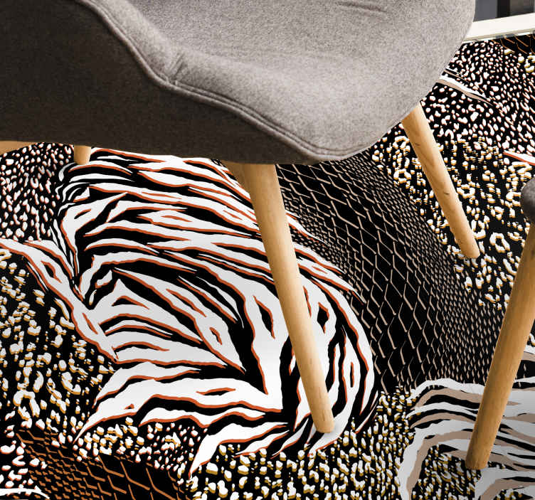 Light Pink Leopard print animal print carpet - TenStickers