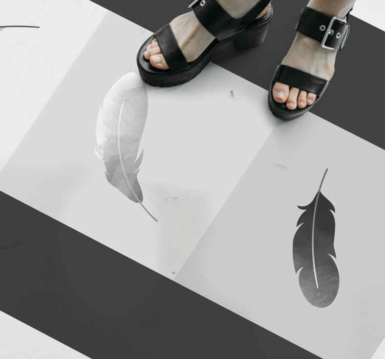Veer minimalisme dieren vinyl tapijt - TenStickers