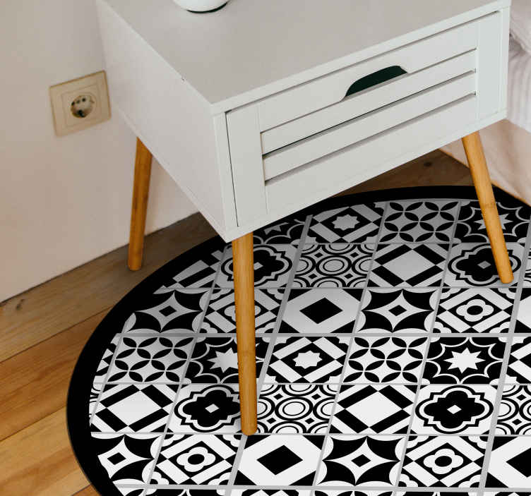 Yksivärinen kuosi mosaiikki vinyylimatto - Tenstickers