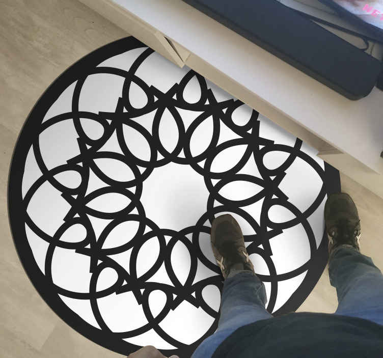 Severský styl kruhu života severský vinylový koberec - TenStickers