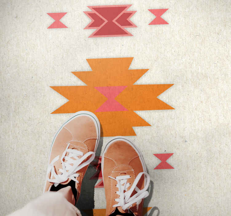 Alfombra vinílica nórdica formas minimalistas - TenVinilo