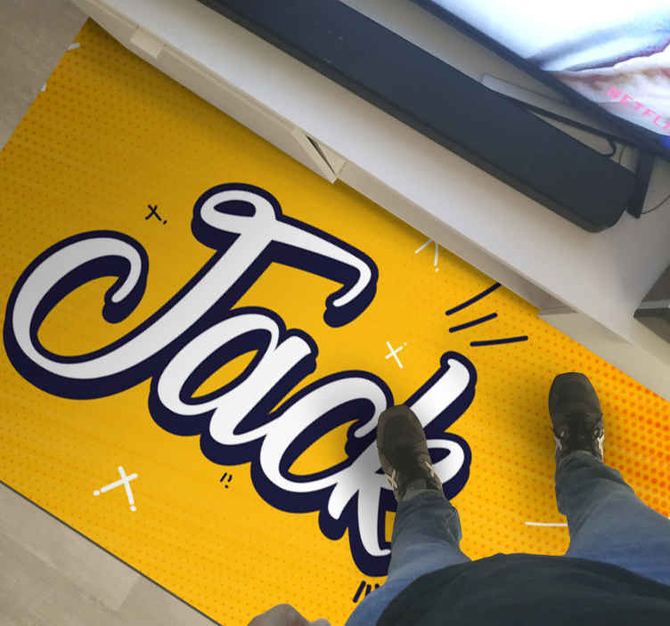 Kul mandarin oransje personlig vinylmatte - Tenstickers