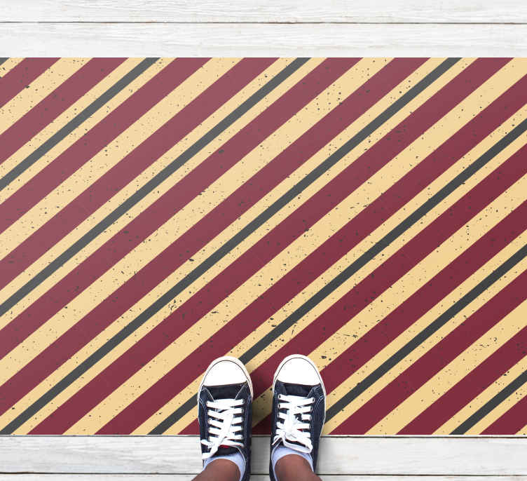 Tappeto vinile strisce motivo astratto diagonale - TenStickers