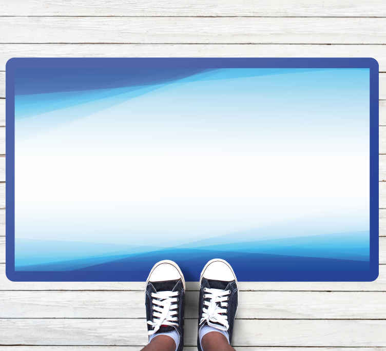 Cool Gradient Blend minimal vinyl rug - TenStickers