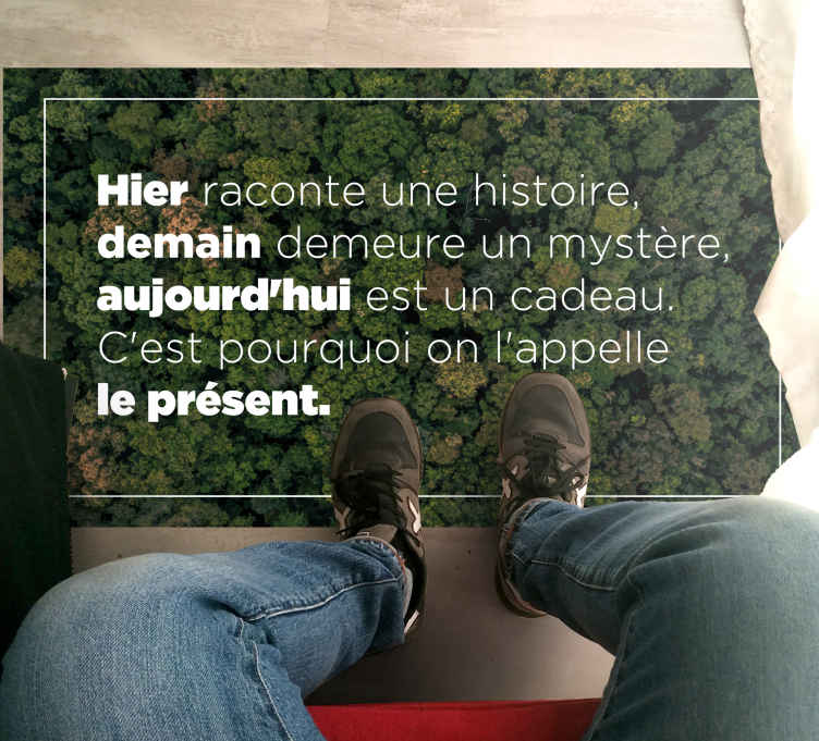 tapis vinyle cuisine Conception de la forêt - TenStickers