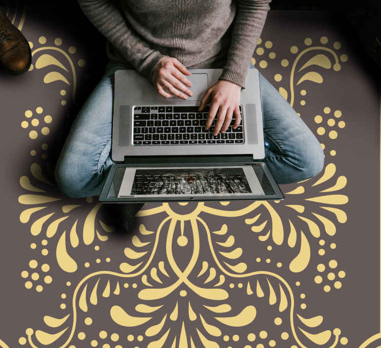 Tapis vinyle retro Style barrique vintage - TenStickers