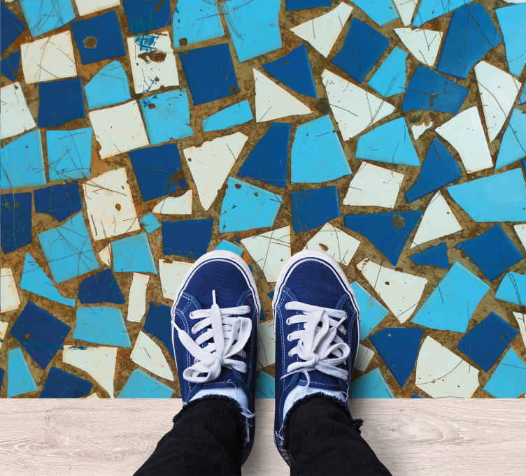 Mosaiikkilaattojen asetelmat mosaiikki vinyylimatto - Tenstickers