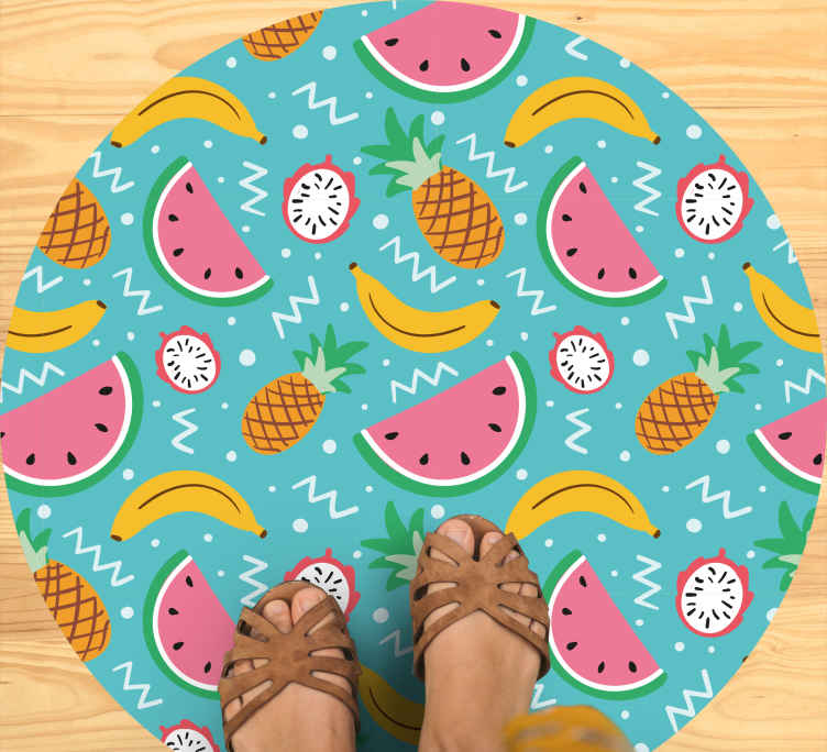 Tapis vinyle cuisine plaisir des fruits tropicaux - TenStickers