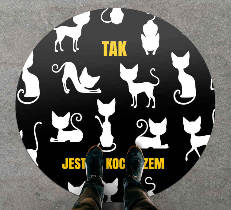 Dywan winylowy zwierzęta Tak, jestem kotem - TenStickers