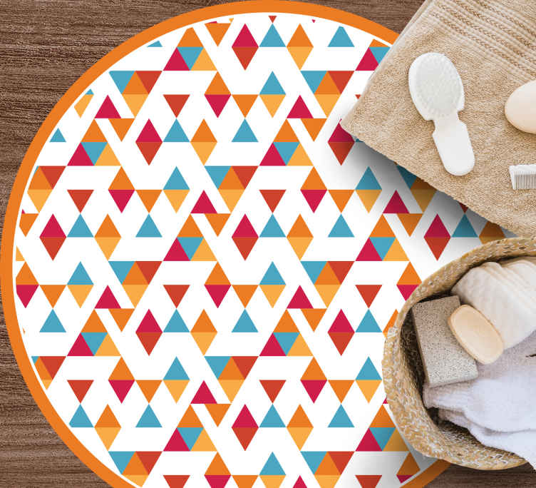 Vinil podovi geometrijski šareni trokutasti oblici - TenStickers