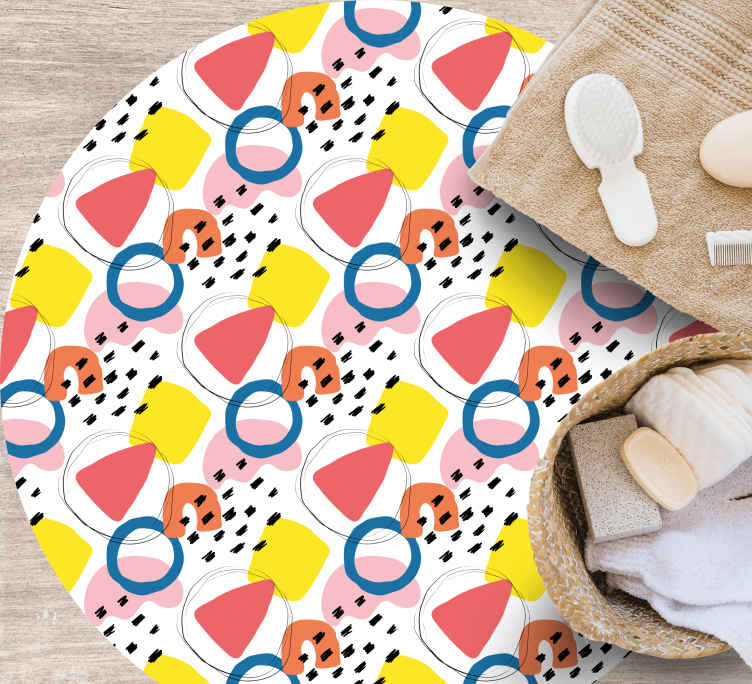 Pictura artă model geometric covoare geometrice - TenStickers