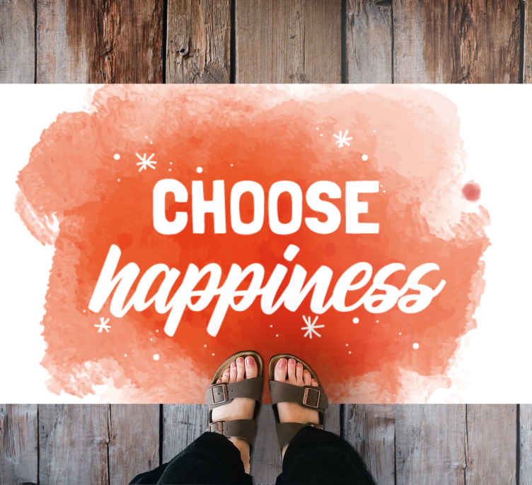 Passatoia in vinile rettangolare Scegli il disegno ad acquerello